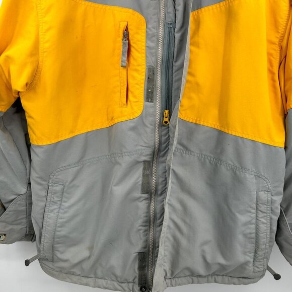 BURTON *FLAWED* Men's Vintage Toast Gray Yellow Snowboard Jacket Size Large - Picture 8 of 15